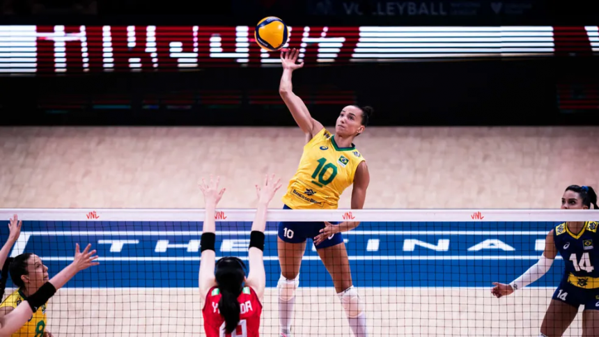 Gabi é a maior arma do Brasil no Mundial de Vôlei Feminino — Foto: Divulgação/FIVB