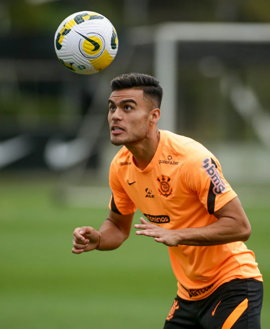 Fausto Vera em treino do Corinthians — Foto: Rodrigo Coca/Ag. Corinthians