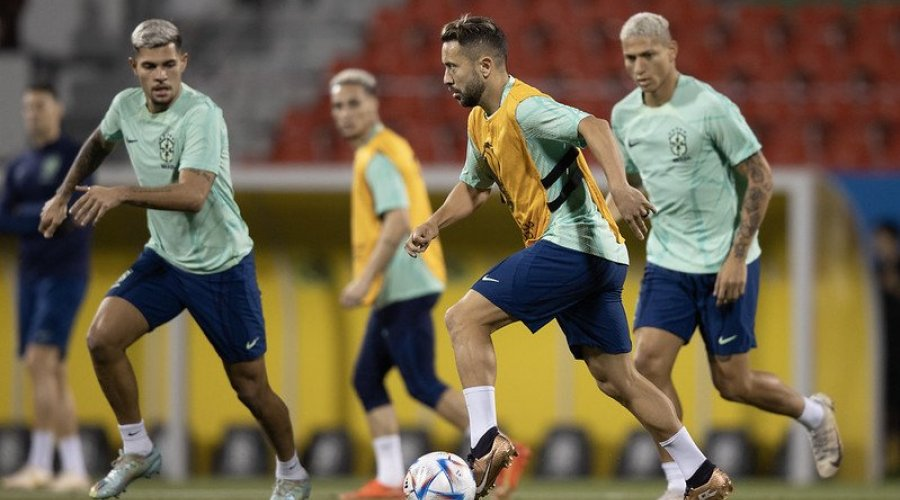 Preparação do Brasil para duelo contra a Croácia, que vale vaga na semifinal da Copa - Foto: Divulgação