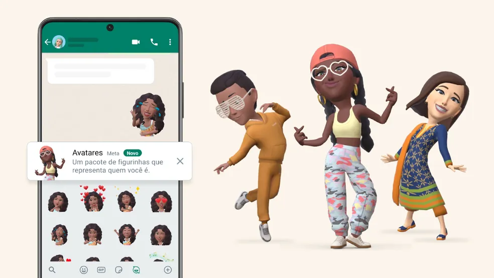 WhatsApp permite usar avatar como foto de perfil — Foto: Divulgação/WhatsApp