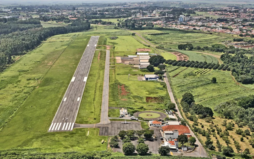 Prefeitura de Piracicaba conclui licitação para instalar câmeras de monitoramento no aeroporto — Foto: Christiano Diehl Neto