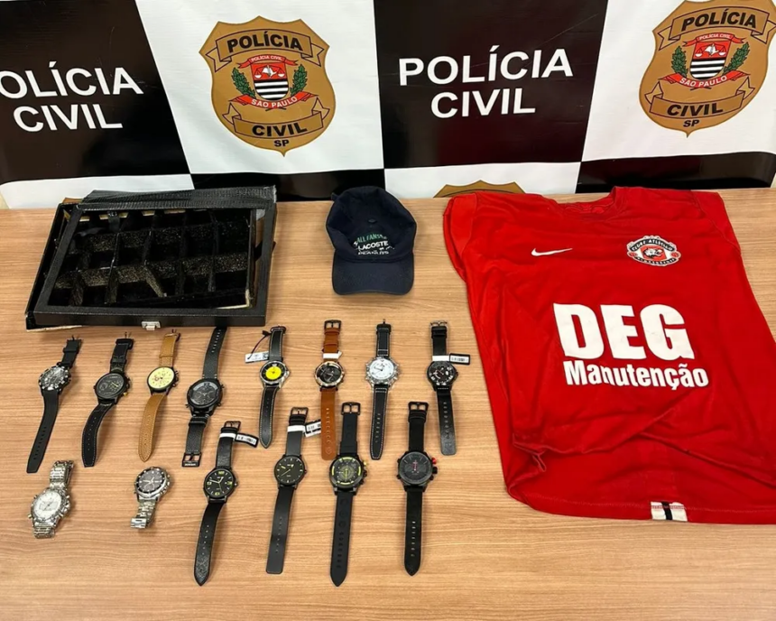 Objetos recuperados e apreendidos pela Polícia Civil — Foto: Polícia Civil