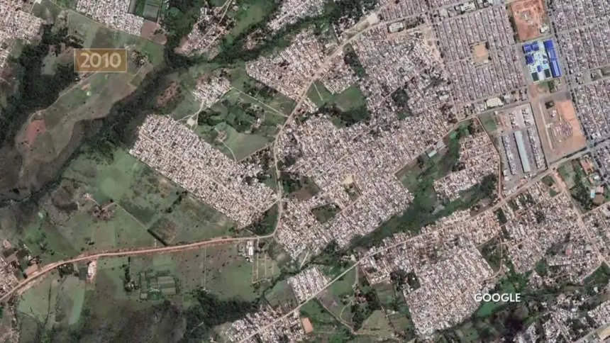 Sol Nascente, no DF, se torna a maior favela do Brasil, segundo prévia do Censo 2022 - Foto: Google