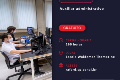 Capivari anuncia curso de “Auxiliar Administrativo” com 32 vagas e 160 horas de aulas - Foto: Divulgação/Prefeitura de Capivari