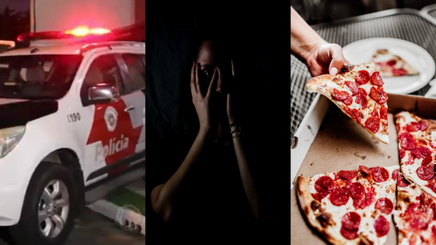 Pedir pizza, hambúrguer ou açaí no 190 da PM é 'senha' para denunciar violência doméstica - Foto: Reprodução/HugoGloss