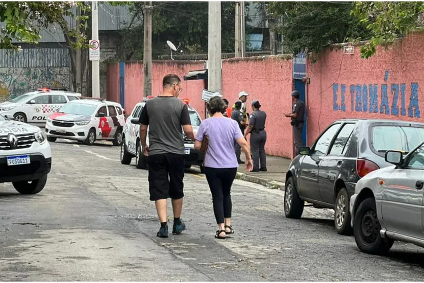 Ataque a escola de SP que deixou uma professora morta e quatro feridos - Foto: Cristina Mayumi/TV Globo