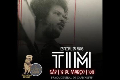 Música na Rua Capivari" receberá pelo segundo ano consecutivo o "Especial Tim Maia".