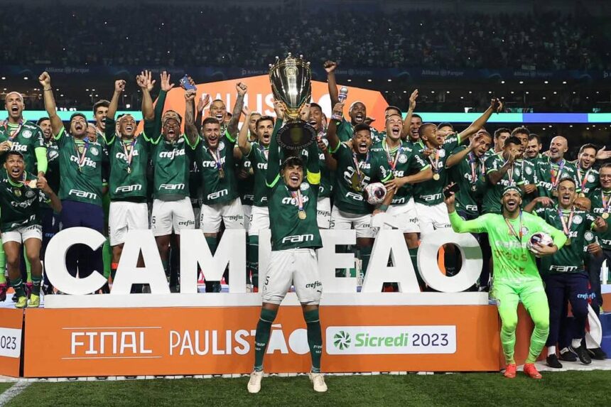 Palmeiras campeao paulista 2023 - Foto: Cesar Grecco