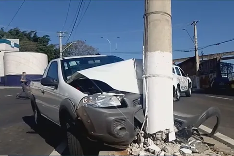 Campinas tem um acidente de veículo com queda de poste a cada 44 horas - Foto: Reprdução