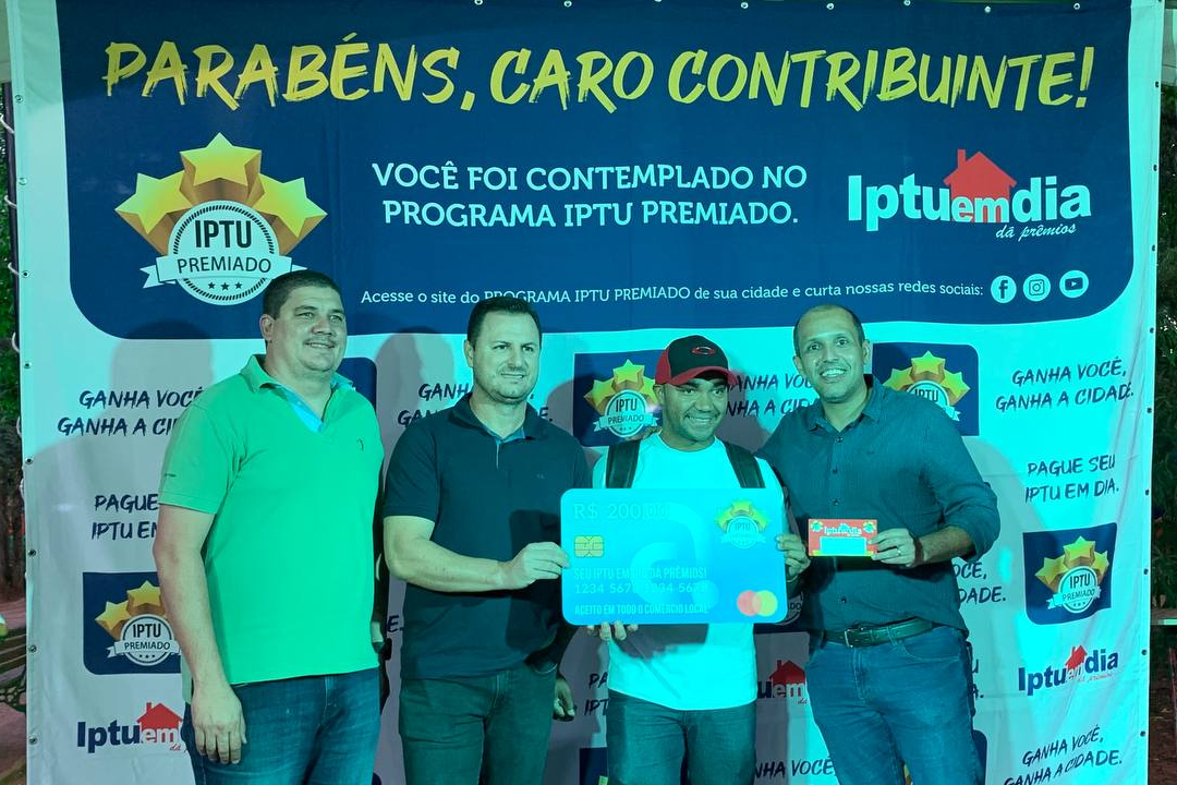 Secretaria de Finanças divulga ganhadores no sorteio de abril do Programa “IPTU Premiado” - Foto: Divulgação/Prefeitura de Capivari