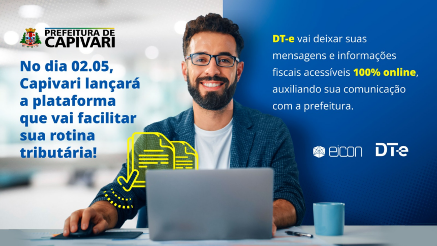 Sistema de Domicílio Tributário Eletrônico entra em funcionamento nesta terça (02), em Capivari - Foto: Divulgação/Prefeitura de Capivari