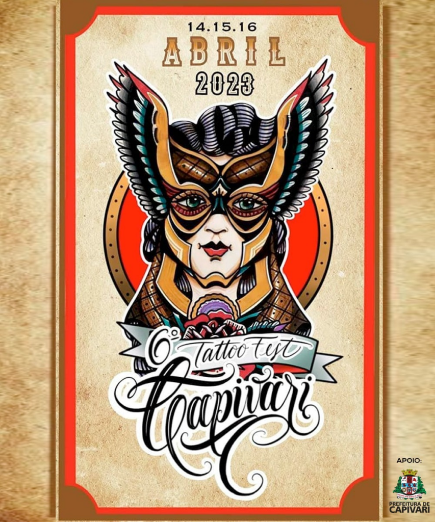 Tatto Fest Capivari será realizado nos dias 14, 15 e 16 de abril, no Clube dos Cavaleiros - Foto: Divulgação