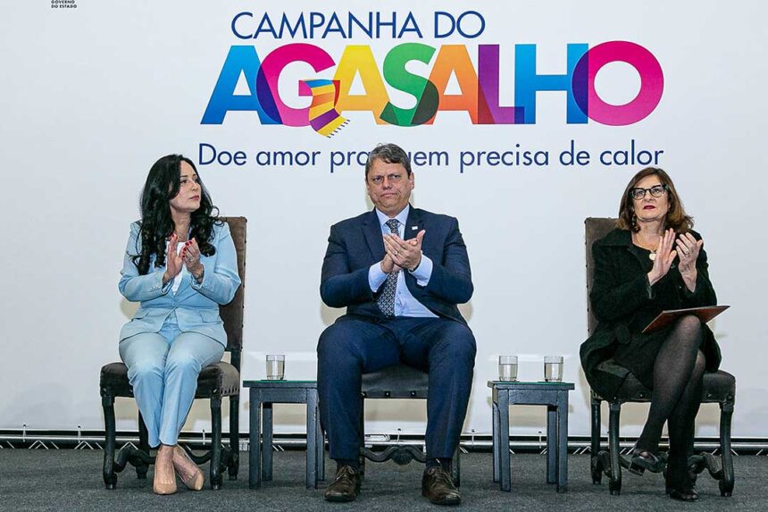 Lançamento da Campanha do Agasalho 2023. Foto: Fernando Nascimento / Governo do Estado de São Paulo