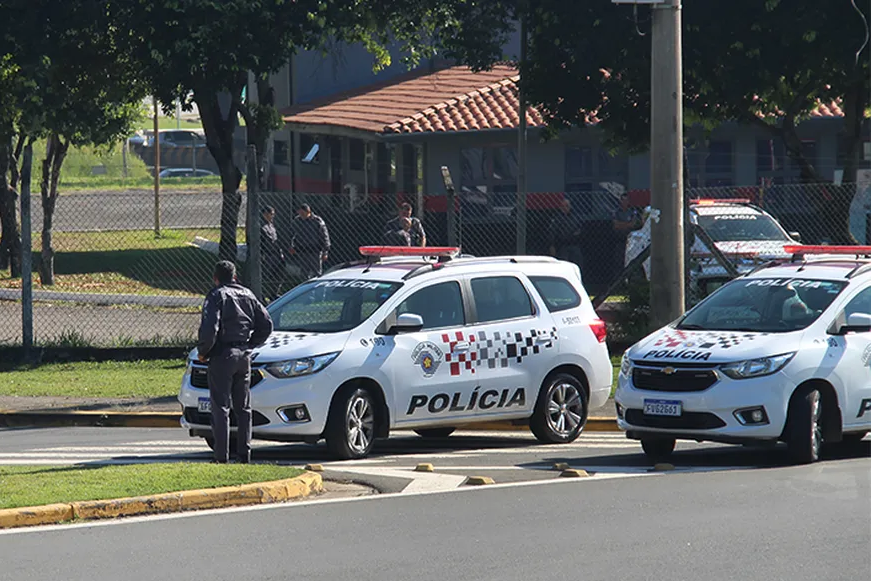 Policial Militar matou dois colegas de trabalho na 3º CIA de Salto (SP) — Foto: V. Lenzi Jr./Jornal Taperá