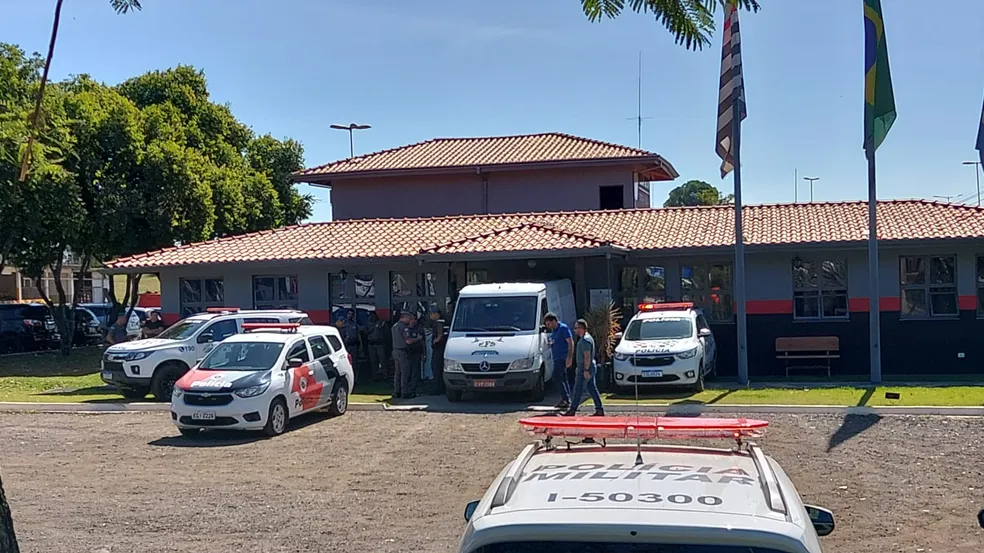 Policial Militar matou dois colegas de trabalho na 3º CIA de Salto (SP) — Foto: V. Lenzi Jr./Jornal Taperá