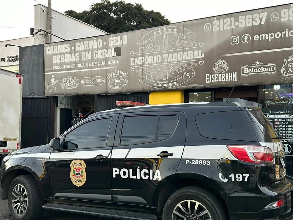 Polícia Civil prende dono de adega por venda de bebidas contrabandeadas em Campinas — Foto: Polícia Civil