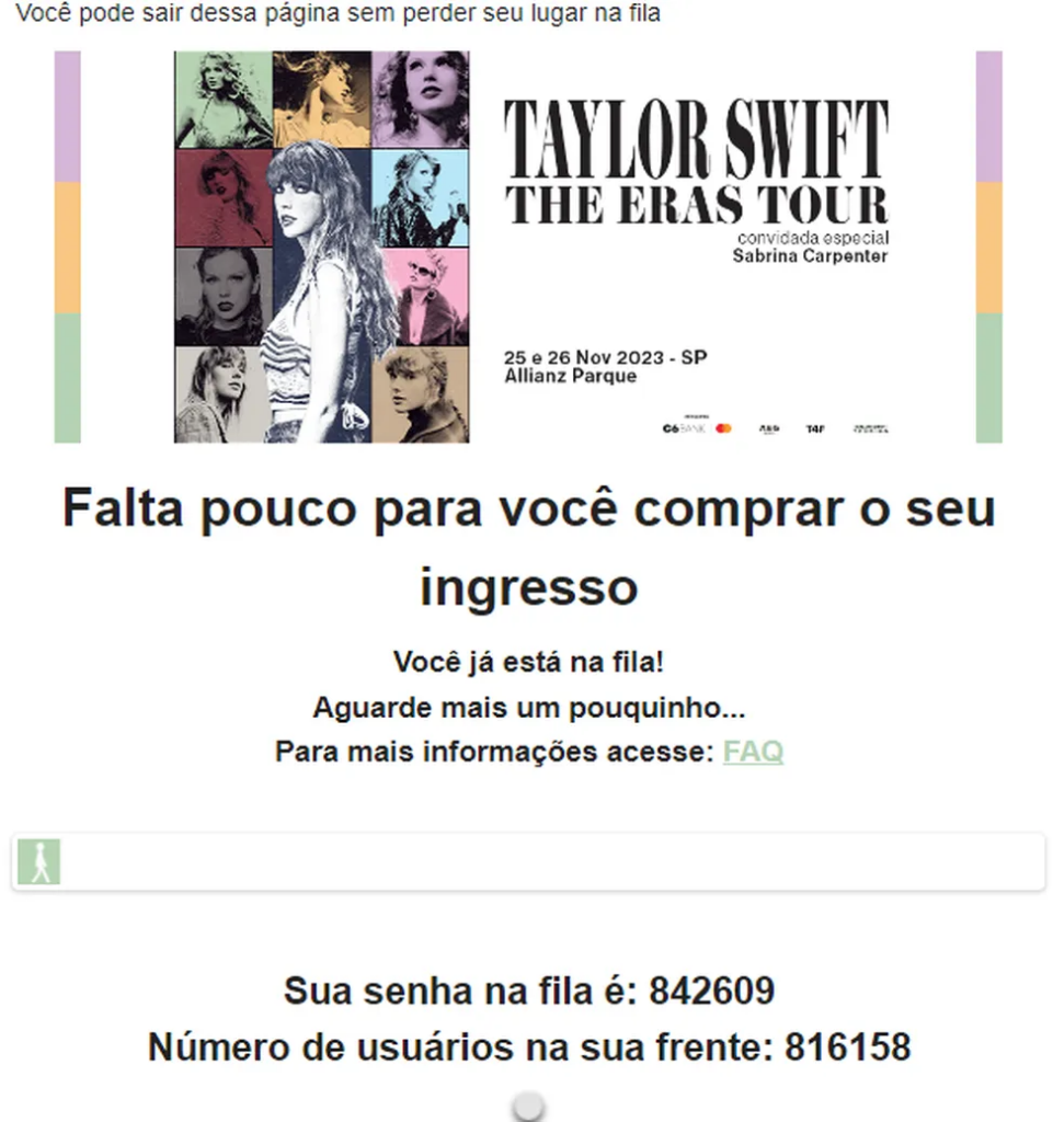 Taylor Swift: ingressos se esgotam em 37 minutos para shows em SP e no Rio de Janeiro — Foto: Reprodução