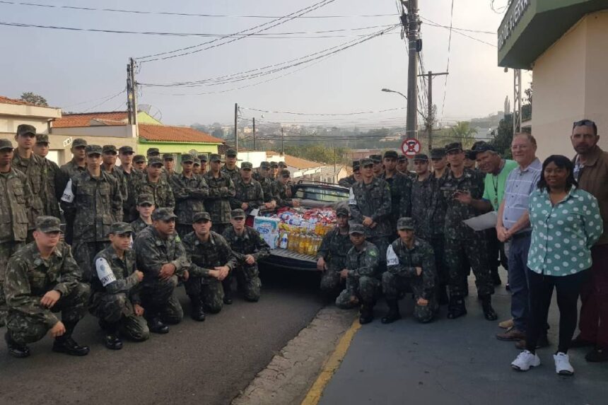 Tiro de Guerra de Capivari arrecada mais de meia tonelada de alimentos em campanha - Foto: Prefeitura Municipal de Capivari