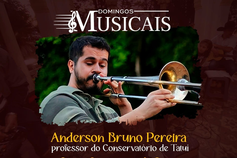 “Domingos Musicais” recebe músico convidado Anderson Bruno Pereira - Foto: Divulgação/Prefeitura de Capivari