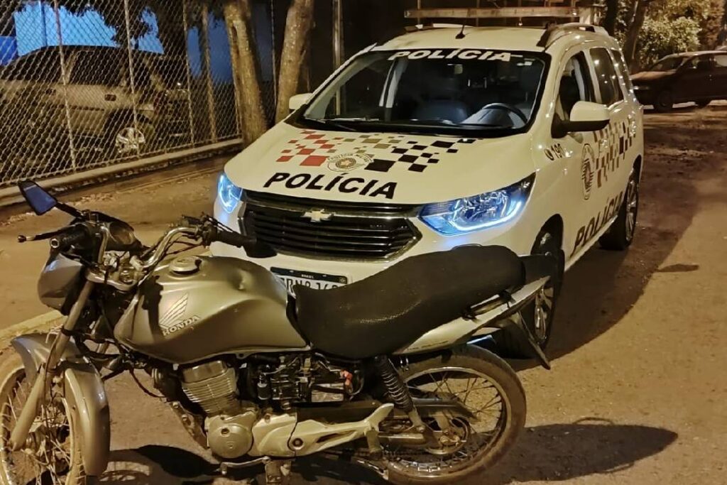 Polícia Militar de Capivari recupera moto furtada no último domingo (6) - Foto:  Polícia Militar de Capivari