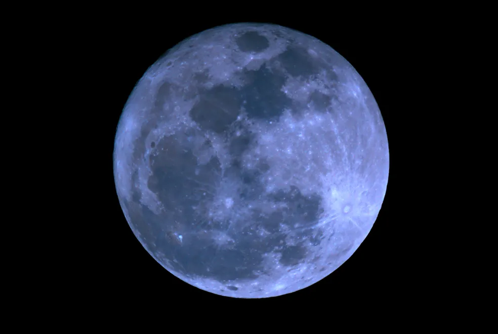 'Superlua azul' poderá ser vista nesta quarta-feira (30) no Brasil  — Foto: Marcelo Zurita