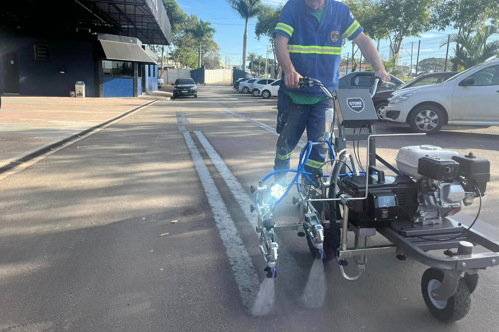 Capivari adquire máquina moderna de pintura de solo- Foto: Divulgação/Prefeitura de Capivari