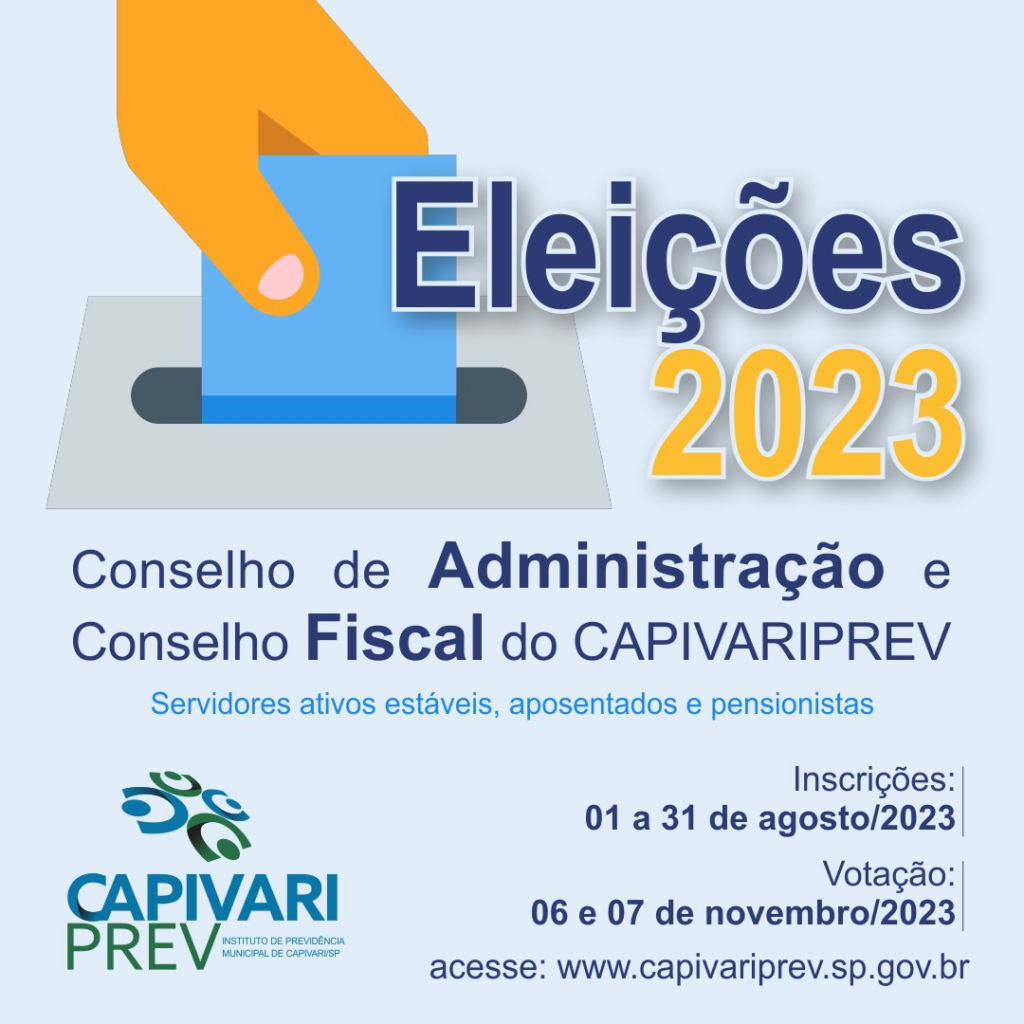 Inscrições Abertas para Candidatos aos Conselhos de Administração e Fiscal do CapivariPrev - Foto: Divulgação/Prefeitura de Capivari