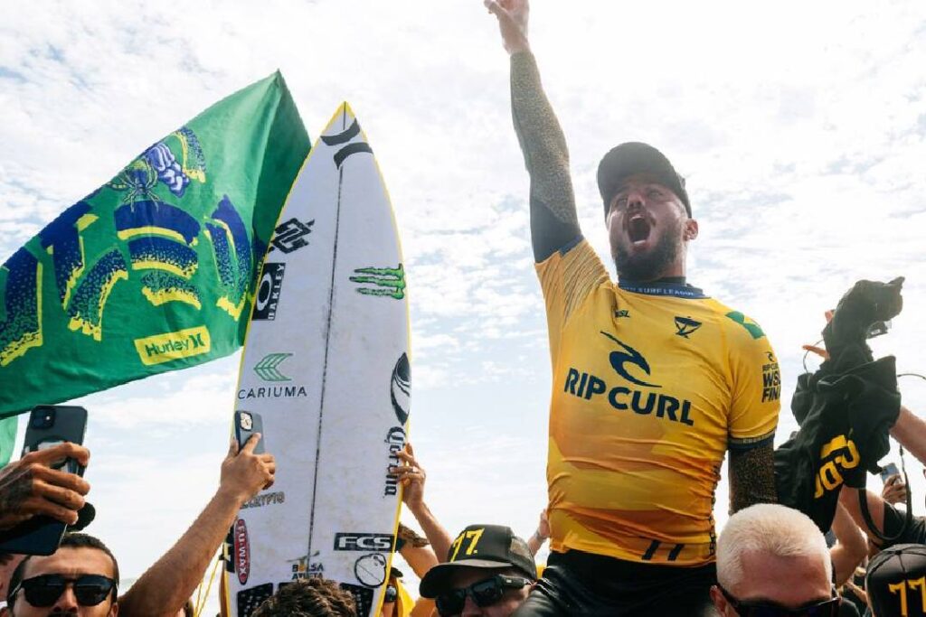 Filipe Toledo conquista bicampeonato mundial de surfe - Foto: Thiago Diz/WSL