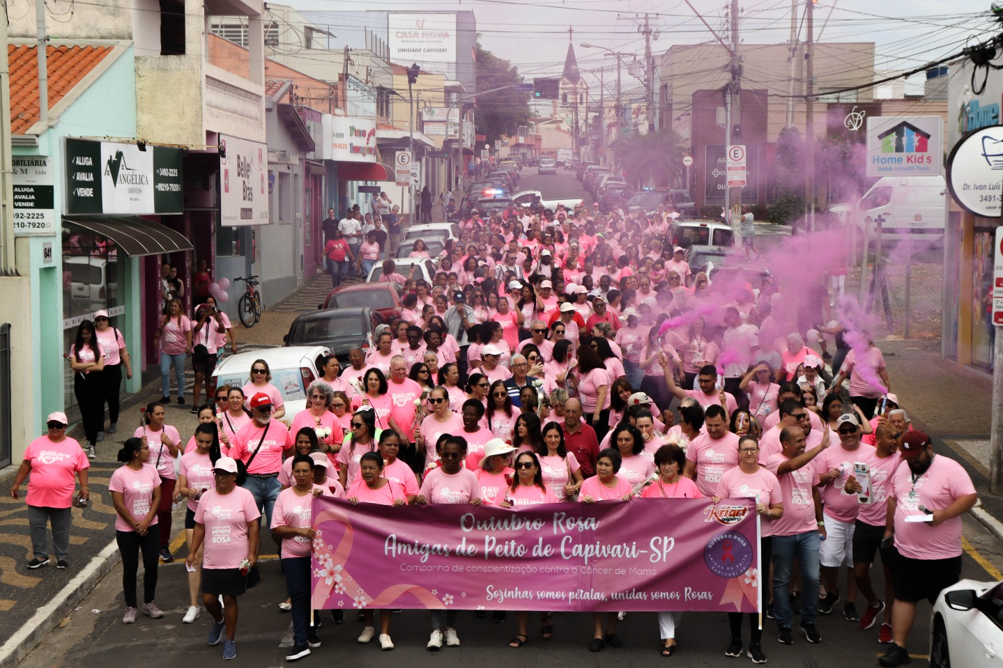 Caminhada do Outubro Rosa 2023 em Capivari: Uma Jornada de Esperança e Conscientização - Foto: Divulgação/Prefeitura de Capivari