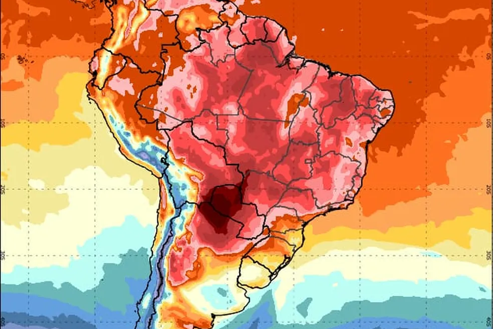 Onda de Calor Ganha Força e Deve Atingir Pico na Próxima Semana — Foto: INMET