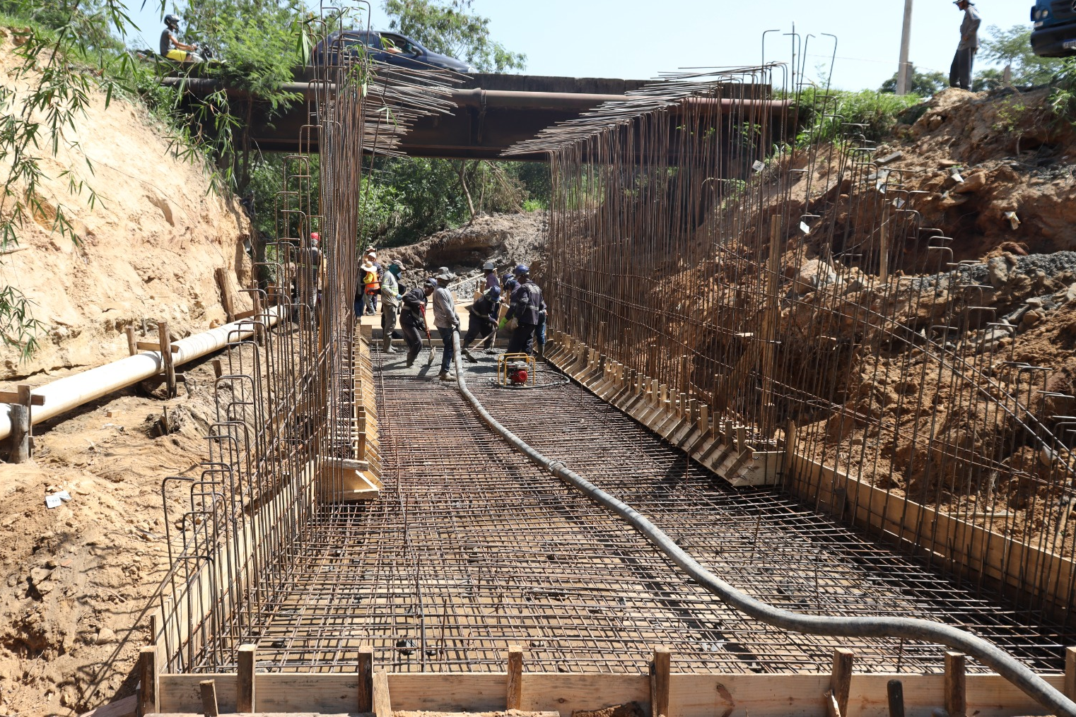 Novo Marco na Construção: Ponte do Castelani Avança com Trabalhos de Concretagem - Foto: Divulgação/Prefeitura de Capivari