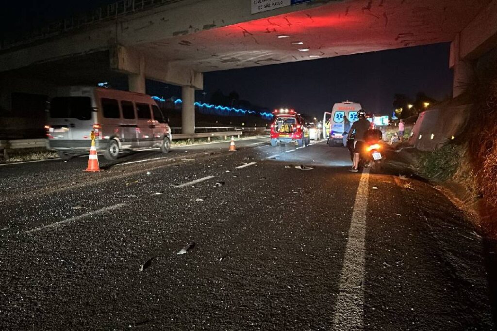 Engavetamento na Rodovia do Açúcar em Piracicaba - Foto: Dani Fernada/Acorda Piracicaba