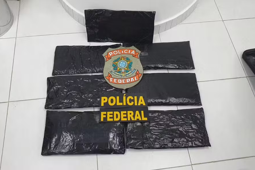 Argentino é Preso com 18 kg de MDMA em Aeroporto de Campinas — Foto: Divulgação/Polícia Federal