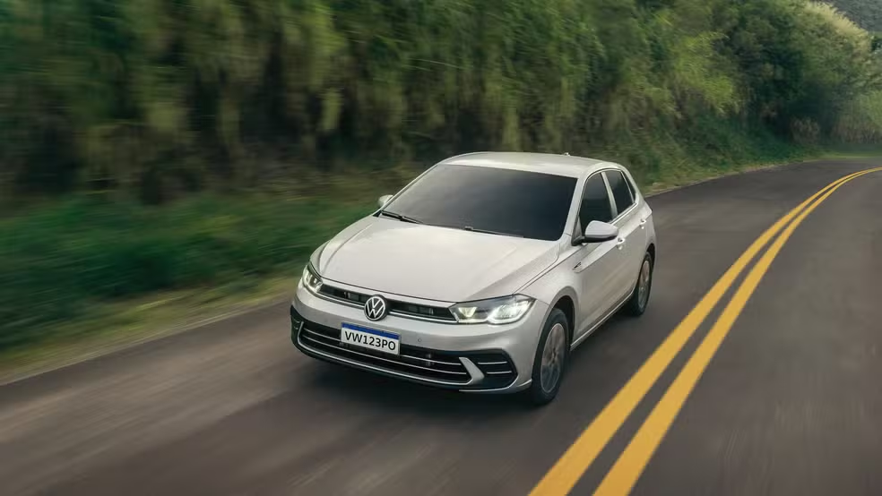 Ranking de carros mais vendidos no Brasil tem nova lista - Volkswagen Polo 2024 — Foto: Divulgação/VW