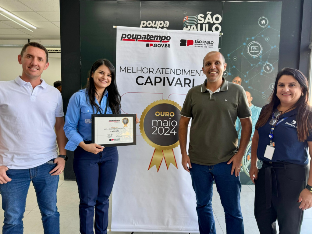 Poupatempo de Capivari recebe prêmio por excelência no atendimento ao cidadão - Foto: Divulgação/ Prefeitura de Capivari