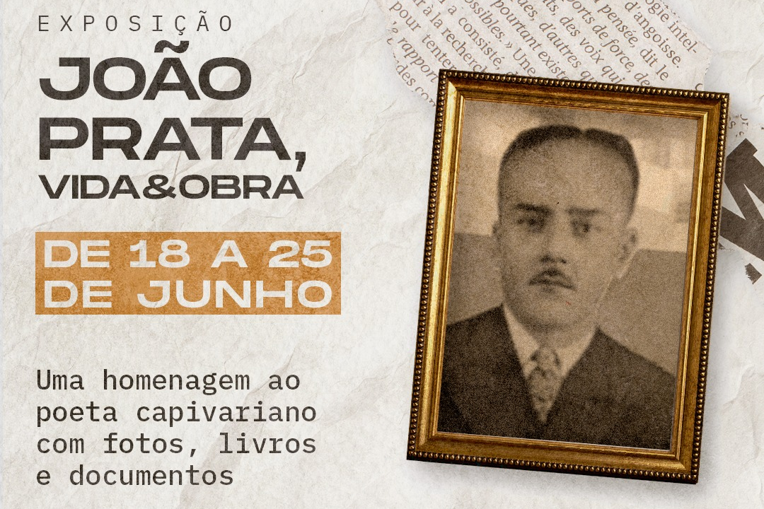 Exposição "João Prata - Vida e Obra" celebra 120 anos do poeta em Capivari - Foto: Divulgação/ Prefeitura de Capivari