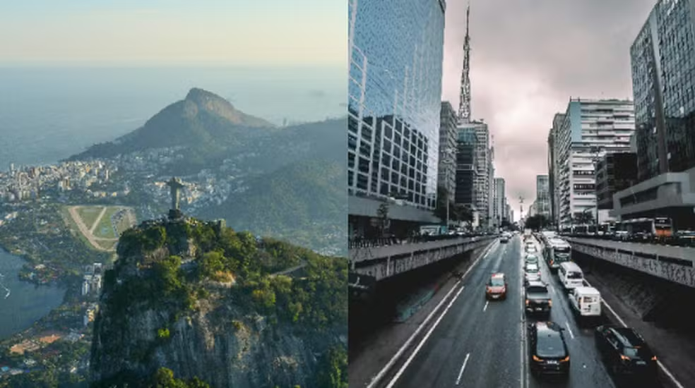 São Paulo e Rio de Janeiro estão entre as cidades mais perigosas para turistas — Foto: Unsplash e Pexels