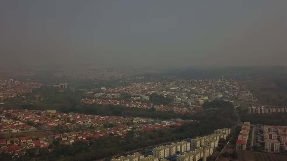 Entenda como queimadas na Amazônia deixam dias 'cinzentos' e prejudicam o ar na região — Foto: Reprodução/EPTV