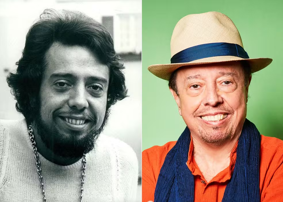 Sergio Mendes no começo da carreira e em 2020, no lançamento do álbum 'In The Key of Joy' — Foto: Divulgação/Katsunari Kawai