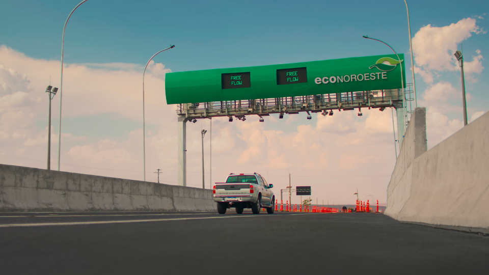 EcoNoroeste inaugura segundo pórtico de pedágio eletrônico free flow do Estado de SP - Foto: Divulgação