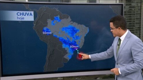 São Paulo deve ter metade da chuva esperada para o mês de novembro em apenas um dia - Foto: Reprodução / TV Globo